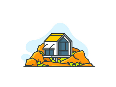 Little Architecture #21 architecture house icon illustration littlearchitecture mountain