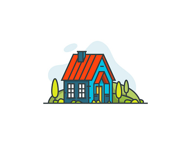 Little Architecture #25 architecture farm forest house icon illustration littlearchitecture tree