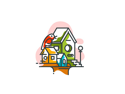 Little Architecture #33 architecture bird house icon illustration littlearchitecture tree