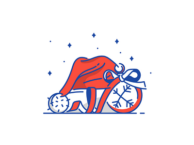 Christmas illustration christmas hat icon illustration