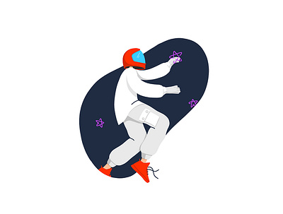 Astronaut design illustration