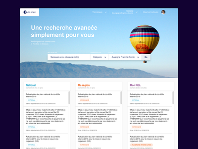 Pôle Emploi - NEL 2018 adobe app branding corporate design filters search ui ux web