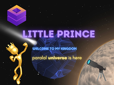 Little Prince 3d ads graphic design instagram social media ui