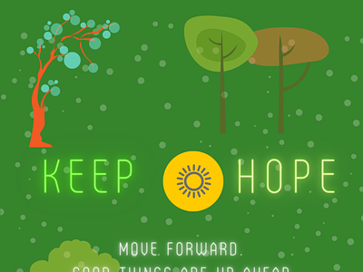Keep Hope 3d ads branding canva graphic design instagram post social media ui