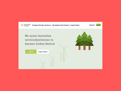Carbon neutral - web template
