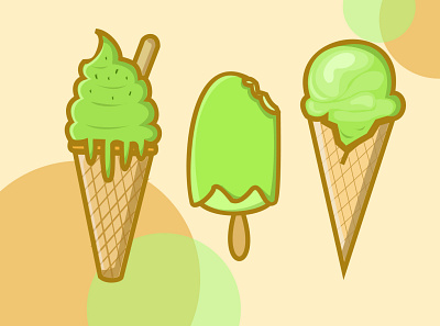 Ice cream - illustration animation art branding clean design design flat icon illustration vector