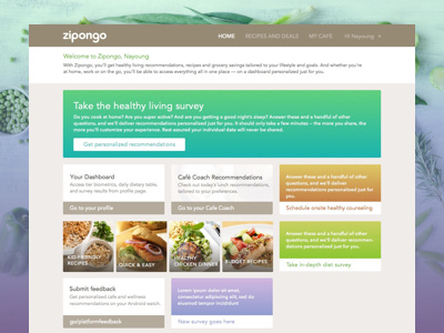 Zipongo home page food health modular pod