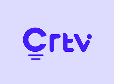 CRTV creative design creative logo design crtv logo fun logo logodesign logotype minimalist logo project logo studio logo unique logo