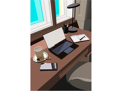 Desk illustration