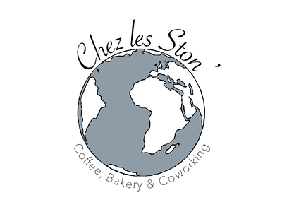 Chez les Ston design flat graphic design icon illustrator logo logo design logotype minimal typography