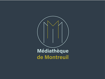 Montreuil design flat graphic design icon illustrator logo logo design logotype minimal typography