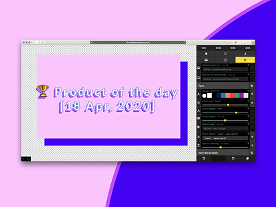 🏆 Product of the day — Grab n'go CSS Editor award css developer tools font typography vector web