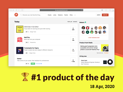 🏆 Product of the day — Grab n'go CSS editor