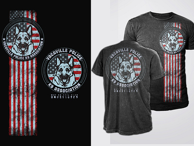 Awesome Vacaville Police k9 T-Shirt Design