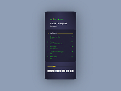 Winamp Nostalgia app design minimal music musicplayer songs ui uidesign uiux winamp