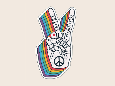 peace and love illustration