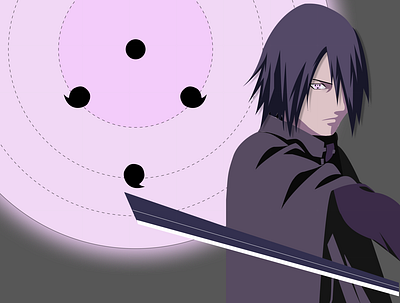 Sasuke animation anime cartoon cartoon character cartoon illustration character design design illustration