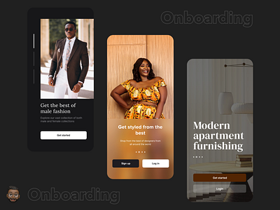 Onboarding styles design minimal onboarding onboarding screen ui