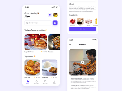 Food recipie app cook food meal recipie