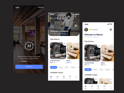 Mason Hotel app booking event hotel hotel app service