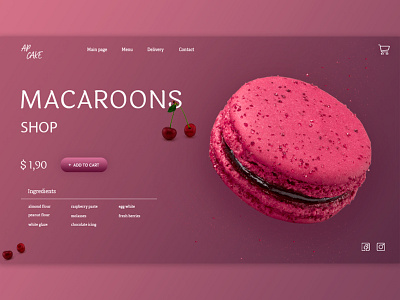 Macaroon concept concept desert design macaroon ui