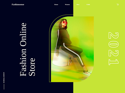 Online fashion Designing Store Header Design