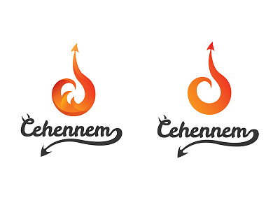 Logo Cehennem cehennem design hell logo logotype typography ui ui ux ui design ux