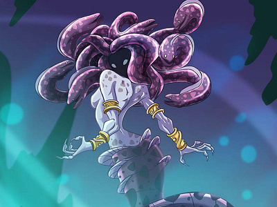 Mermaid Medusa animation art cartoon cartoon comic character creation character design characterdesignchallenge design draw drawing game game characters illustration medusa mermaid toon