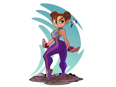 Chun-li animation art cartoon cartoon comic character creation character design characterdesignchallenge chun li design draw drawing game game characters illustration street street fighter toon