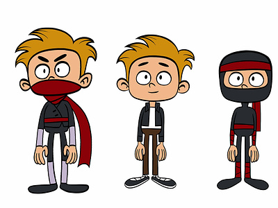 Ninja Boy animation art cartoon cartoon comic character creation character design design draw drawing game game characters illustration ninja toon