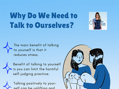 Why Do We Need to Talk to Ourselves? illustration life coach minutesongrowth selflove spiritual teacher