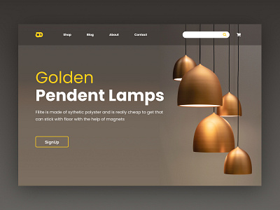 Lamp Web landing page UI