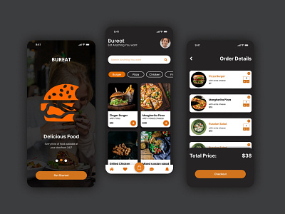Bureat Food app UI