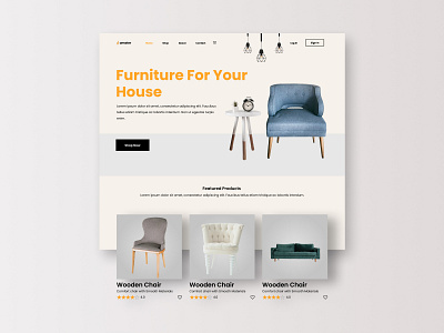 Hamster Furniture website ui