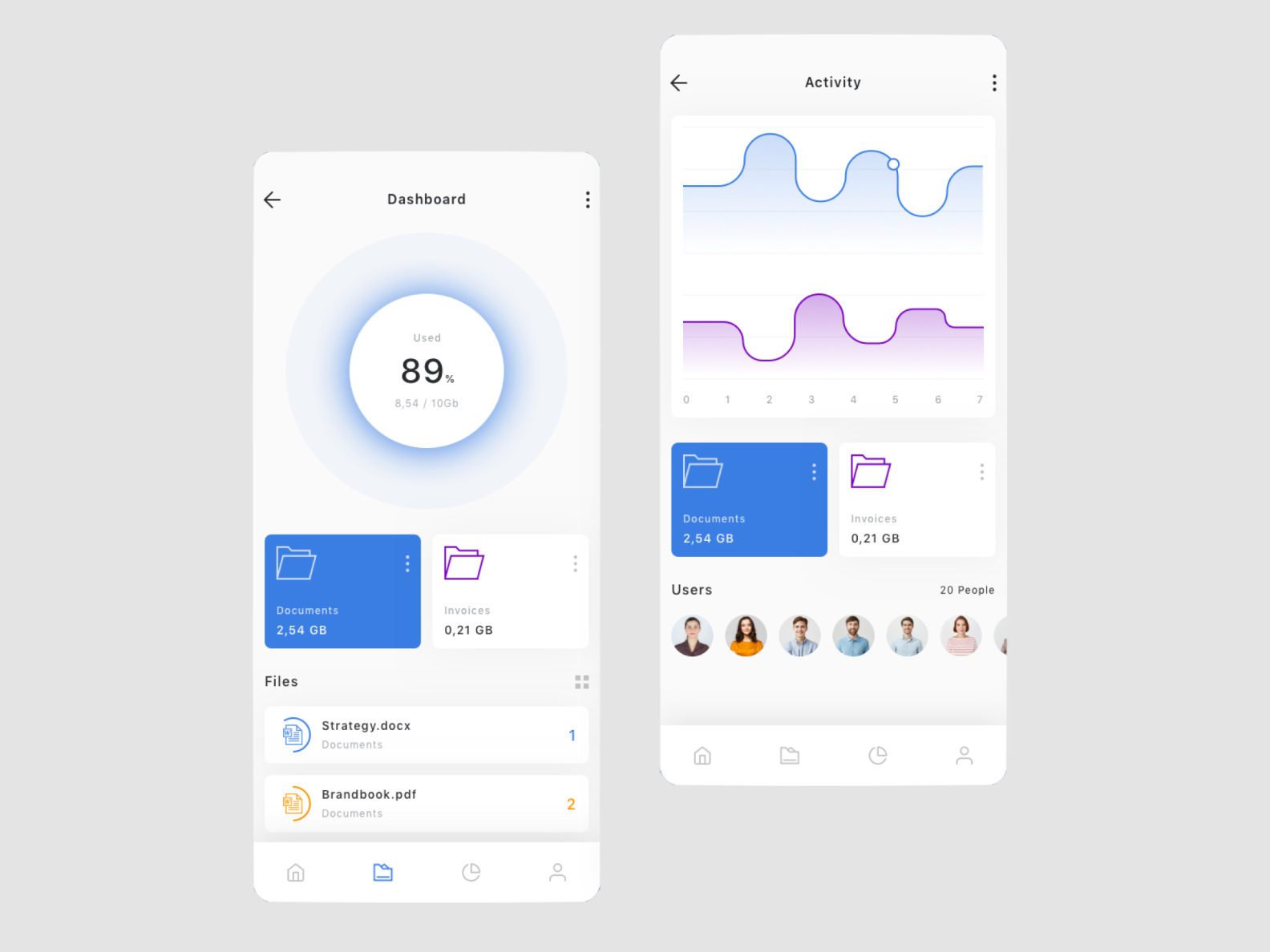 data flow app by Swaniawski Karrie on Dribbble