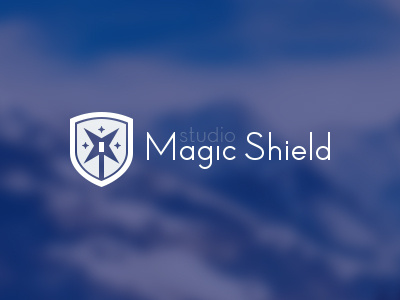 M.S.S logo brand logo magic security shield studio team wand