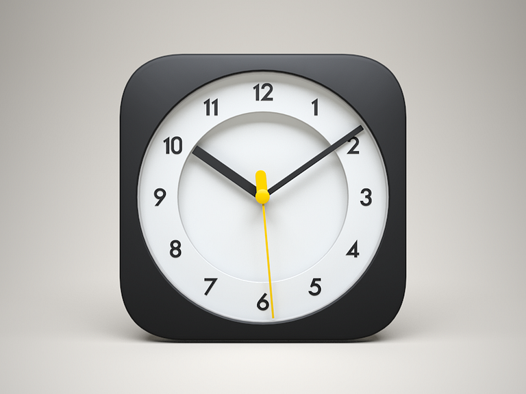 3D iOS Clock Icon by Celegorm on Dribbble