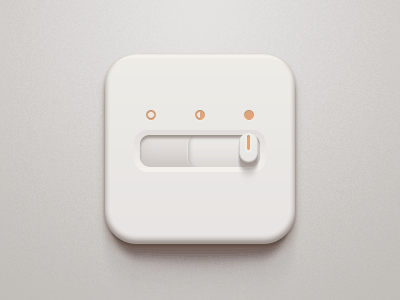 [GIF] Switch Icon animation apple braun celegorm china clean control gif icon ios ipad iphone light motion orange panel pure settings switch white