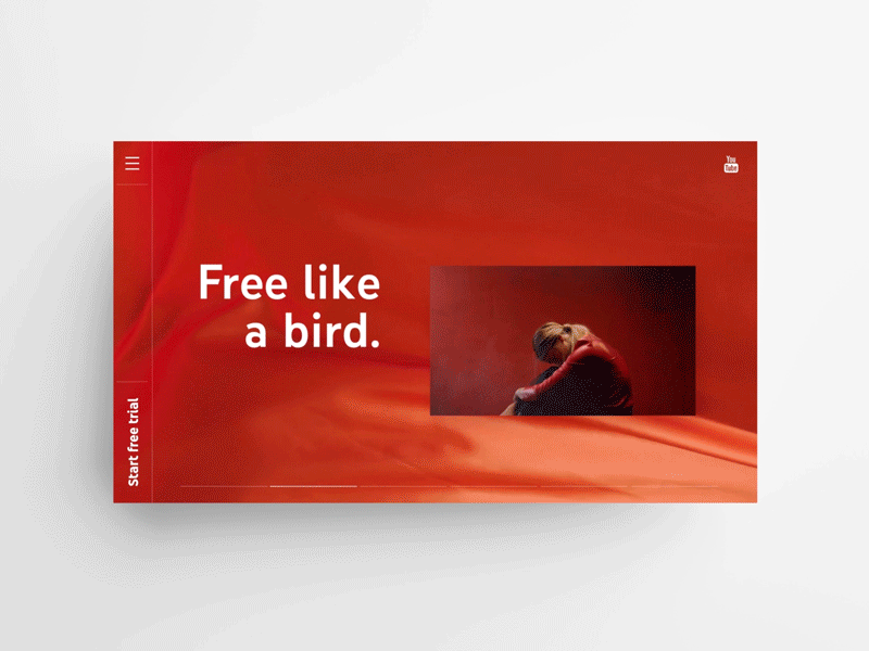 YouTube Red - ad-free adfree after effects animated gif animation button animation design fabric animation fabric patter graphic design red uxdesign youtube