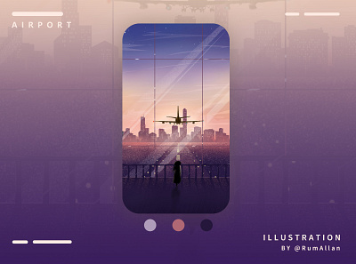 AIRPORT ariport beautiful illustration illustrator iphone case