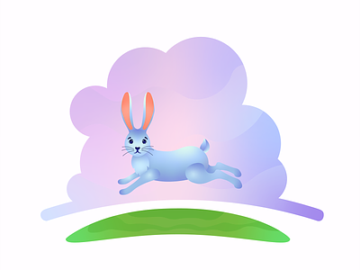 Hare animals farm hare illustraion vector