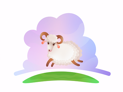 Cute lamb animal animals art farm illustraion illustrator lamb vector