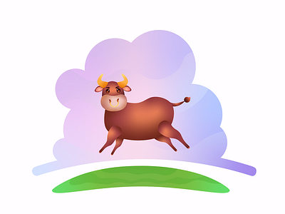 Cute bull