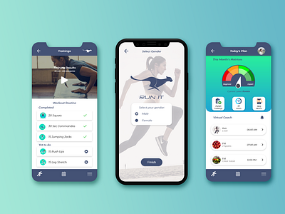 Run It - Fitness App Design