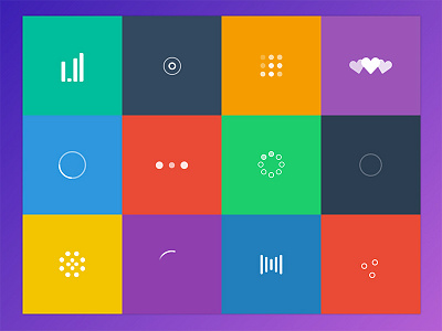 Loaders animation colorful download flat free grid loaders loading spinner spinners svg vector