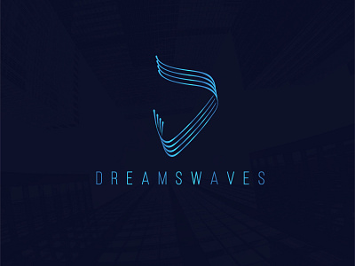 Awesome Logo Design for DREAMS WAVES d logo drawing wave logo