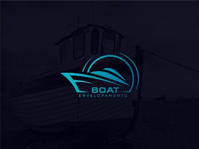 Logo Design For Boat Envelopamento 3d 3d art 3d design animation boat boat logo boat wrapping branding design graphic design illustration logo logo design