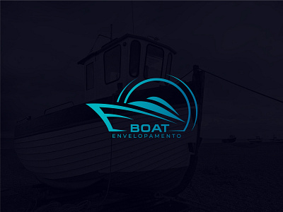 Logo Design For Boat Envelopamento 3d 3d art 3d design animation boat boat logo boat wrapping branding design graphic design illustration logo logo design