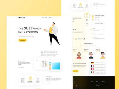 Landing page exploration suit maker company illustraion landing landing design landing page landingpage suit suitshop ui ui ux ui design uidesign uiux ux ux ui ux design uxdesign uxui