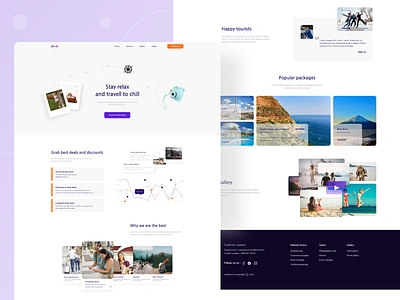 Travelling agency landing page exploration hire hireme landing landing design landing page landing page design landingpage logo logo design logodesign ui ui ux ui design uiux ux ux ui ux design uxdesign